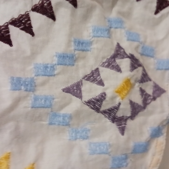 Desigual embroidered southwestern print denim button down - S - Picture 4 of 8